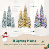 no provide self pick-up.8FT, 6FT, 4FT Pre-Lit Pencil Trees, 3-set Slim Artificial 84517251