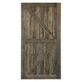 ZUN 42 in. x 84 in. Sliding Barn Door with 7FT Barn Door Hardware Kit & Handle ,K Frame,Solid Spruce 71578118