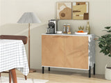 Elegant 2-Door Cupboard Cabinet, Suitable for Kitchen/Dining Room/Entryway, Easy to Organize-White 64763320