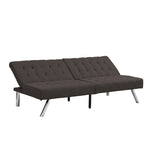 ZUN WOOD FRAME, STAINLESS LEG, FUTON, SOFA BED Espresso W2297P283330