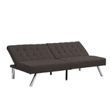 ZUN WOOD FRAME, STAINLESS LEG, FUTON, SOFA BED Espresso W21481810