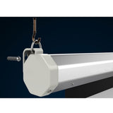 100" 43 80" x 60" Viewing Area Motorized Projector Screen with Remote Control Matte White 84308560