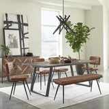 Camel and Black Tufted Side Chairs B062P145537