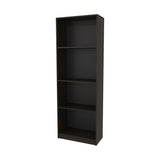 FM FURNITURE Bear Flat Bookcase with Open Storage and 4 Shelves ,Stained Walnut B128P301393