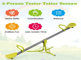 Kids Rotating Seesaw 70.9"x26.4"x27.6", Plastic & Iron Pipe Construction 154LBS Combined Weight 32438846