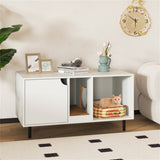 White Cat Litter Box Enclosure 72256933