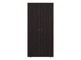 Armoire, 2 Doors, 4 Shelves, Walnut / Black Wengue B097P369451