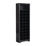 ZUN ON-TREND Stylish Design 30 Shoe Cubby Console, Contemporary Shoe Cabinet with Multiple Storage WF309309AAB