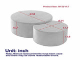 Nesting Coffee Table Set of 2,Upholstered Coffee Tables Set of 2 for Living Room, Modern Foam W834P326381