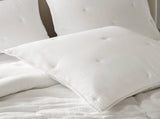 3-Piece King Cotton Embroidered Quilt Set,White B035P408348