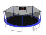 14FT Trampoline ,Sports Fitness Trampolines with Enclosure Net, Recreational Trampolines for Outdoor W1163120240