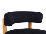 Modern 27.5" W Farmhouse Armless Chair, Wooden Base Featuring Thatched Roof Rod Design, Cozy 10142743