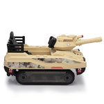 ZUN Ride On Tank 24V Thunder Tank Car with Fighting Cannon and Rotating Turret, Remote Control, Lights, W2181P156872