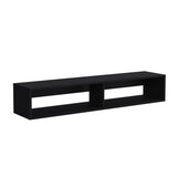 ZUN Warrior 59" Floating Tv Stand with Two open shelves, media compartments and cable management B070P224232