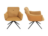 360&deg Swivel Home Office Desk Set of 2,Modern Dining with Arm, Upholstered Bedroom W757P304106