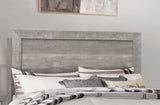 Rustic Design Gray Finish 1pc Queen Size Bed Panel Headboard Footboard Bedroom Furniture B01154137