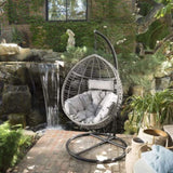 ZUN HANGING BASKET- GREY- NO STAND BASKET ONLY 60654.00BSTGRY