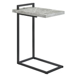 Grey and Gunmetal C-Table with USB Charging Port B062P153601