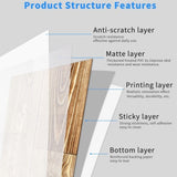 40 Pcs Wood Grain Peel And Stick Floor stickers Non-Slip Self-Adhesive Floor Stickers, Waterproof 10905611
