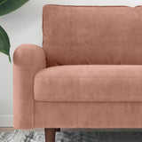 56.3" Velvet Round Arm Apartment Loveseat 72506395