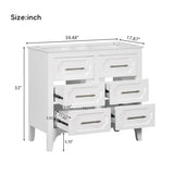 ZUN 36'' Bathroom Vanity without Sink , Free Standing Single Vanity Set with Four Drawers, Solid Wood WF322107AAK