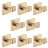 8 Pack Wall-Mounted Stainless Steel Bathroom Towel Hooks/Coat Hooks for Bathroom, Bedroom, Kitchen W2287P224784