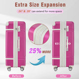 Hardshell Luggage Sets 4 Pieces 20"24"28" Luggages and Cosmetic Case Spinner Suitcase with TSA N732P170218H