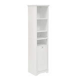 ZUN 64" Tall Bathroom Storage Cabinet for Small Space, Floor Standing Cabinet for Living Room Bathroom 69704057