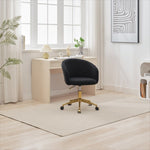 ZUN Hengming Golden foot office chair, modern armchair, height adjustable, rotary cosmetic chair, for W212131653