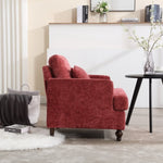 ZUN COOLMORE Wood Frame Armchair, Modern Accent Chair Lounge Chair for Living Room,Tufted Club Chair, W395P151906