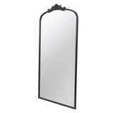 66" x 36" Full Length Mirror, Arched Mirror Hanging or Leaning Against Wall, Large Black Mirror for W2078124105
