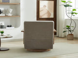 29.72"W Swivel Modern Upholstered Accent Chair with Solid Wood Armrests and 360 Degree Comfy Lounge W3188P417948