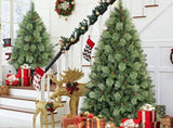 7FT PreLit Artificial Christmas Tree, 1355 Tips PEBlossomTipped Pine Needle & PVC Tree, 500L Warm T3637P598706