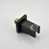 Brass Matte Black Shower Faucet Set Shower System 10 Inch Rainfall Shower Head with Handheld Sprayer 76070981