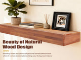 72" Rustic Wood Fireplace Mantel,Wall-Mounted & Floating Shelf for Home Decor 06171605