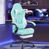 Ergonomic Video Gamer Chairs,Computer Gaming Chairs with Massage Lumbar Support and footrest,Racing W2367P288680