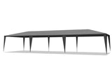 10'x30' Outdoor Party Tent with 8 Removable Sidewalls, Waterproof Canopy Patio Wedding Gazebo Black 43405824