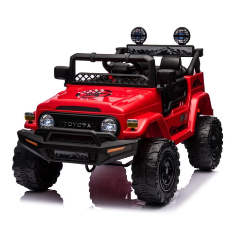 ZUN Licensed TOYOTA FJ Cruiser,12V Kids ride on car 2.4G W/Parents Remote Control,electric car for W1396107513