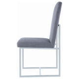 Grey Cube Base Dining Chair B062P153695