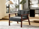 25.39"Accent Armchair,Modern Upholstered Armchair with Solid Wood Frame,Comfy Reading Accent 38429659