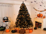 8 FT Pre-lit Artificial Christmas Tree, Hinged Xmas Pine Tree with 1450 Branch Tips, 550 Lights and 45666299
