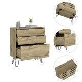 Kirsage 3-Drawer Dresser Light Oak B06280380