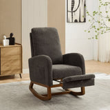 25.4"W Chair for Nursery, High Back Glider Chair with Retractable Footrest, Side Pocket, W3188P282077