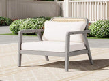 Outdoor Acacia Wood Patio Club Chair, Patio Furniture,Waterproof Thick Cushion Deep Seating for N780P171149G