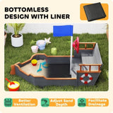 Kids Wooden Sandbox 58235368