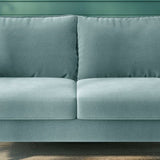 56.3" Velvet Round Arm Apartment Loveseat 72794874