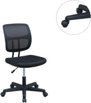 ZUN Elegant Design 1pc Office Chair Black Mesh Desk Chairs wheels Breathable Material Seats HS00F1677-ID-AHD