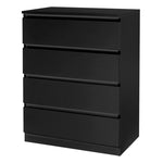 ZUN [FCH] Wood Simple 4-Drawer Dresser, Black 90130577