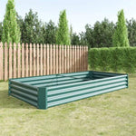 ZUN Raised Garden Bed Kit - Metal Raised Bed Garden 7.6x3.7x0.98ft for Flower Planters, Vegetables Herb 34525789