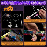 3FT Halloween Decorations Light Up Spider, Outdoor Halloween Decor Lighted Iridescent Spider, 62904187